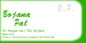 bojana pal business card