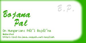 bojana pal business card